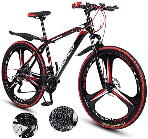 Bicicletas de montaña : BUK Bicicleta Montaña Adulto, Cuadro de Aluminio para Suspensión de Horquilla de Bicicleta Ruedas de 3 radios Freno de Doble Disco Bicicleta de Bicicleta de carretera-21velocidad_26 Pulgadas