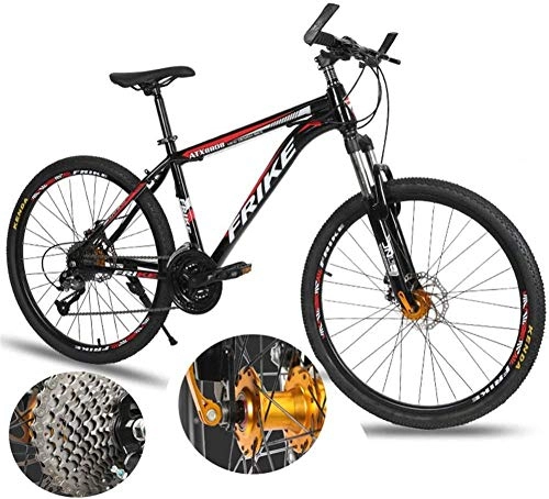 Bicicletas de montaña : BUK Bicicleta Montaña, Bicicleta de Trekking para Adultos Bicicleta de Trekking Cruzada 21 / 24 / 27 Bicicleta de Velocidad Variable fija-21velocidad_26in