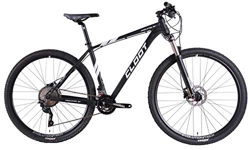 Bicicletas de montaña : CLOOT Bicicleta montaña 29" Negra Prolevel 2x10 11-42 Shimano Deore- Horquilla Aire (Talla M (164-177))