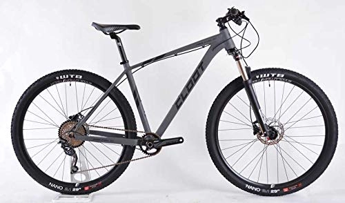 Bicicletas de montaña : CLOOT Bicicleta MTB 29" Gris Prolevel Monoplato 11-42 Shimano Deore- Horquilla Aire (Talla S (153-163))