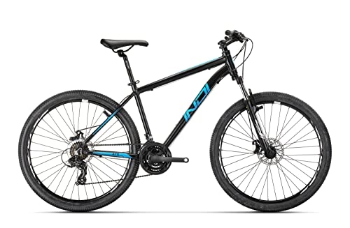 Bicicletas de montaña : Conor Indi 27 18 AZ Bicicleta, Adultos Unisex, Negro / Azul, Grande