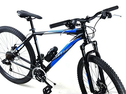 Bicicletas de montaña : CSM Bicicleta MTB Mountain Bike 27, 5″ SMP Diablo con Frenos Un Disco e Shifter Shimano 21 Velocidad / Negro Azul - Negro Azul, L (48)