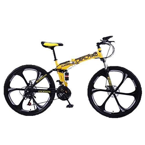 Bicicletas de montaña : Dapang 26"MTB Plegable Bicicleta de montaña, Doble suspensión Bicicleta, 27 Speed Shimano Engranajes Bicicleta de montaña, 5, 24Speed
