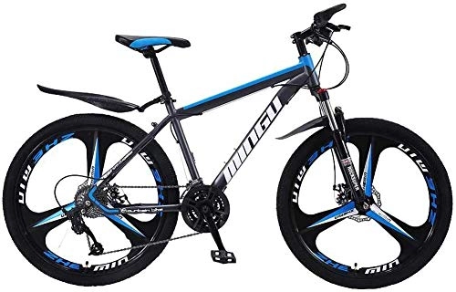 Bicicletas de montaña : De 27 velocidades bicicletas de montaña bicicletas de 26 pulgadas con cierre del freno de disco delantero Tenedor Todo Terreno Ciudad de bicicletas con estilo integrado Ruedas Azul Negro Racing Estudi
