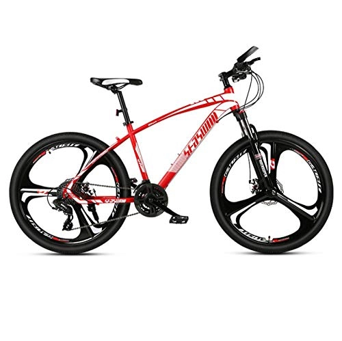 Bicicletas de montaña : DGAGD Bicicleta de montaña de 27, 5 Pulgadas para Hombres y Mujeres, para Adultos, Ultraligera, para Carreras, Bicicleta Ligera, Tri-Cutter-Rojo_30 velocidades