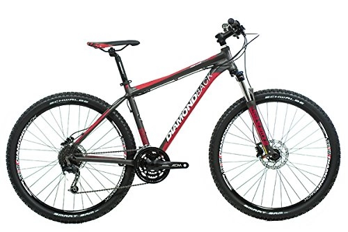Bicicletas de montaña : Diamondback Response - Bicicleta de Cross Country, Color Negro / Rojo, 16