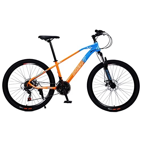 Bicicletas de montaña : EASSEN 26 / 27.5 / 29 Pulgadas Bicicleta de montaña, Bicicleta de Acero al Todo Terreno de la Velocidad de sujeción de la Velocidad Completa de la Velocidad para Adultos, el Orange Blue- 29