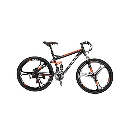 Bicicletas de montaña : Extrbici S7 Moutain Bikes 27.5 Pulgadas Rueda de suspensión Completa 21 velocidades Freno de Disco Dual
