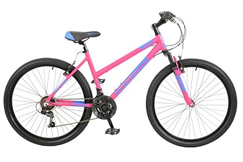 Bicicletas de montaña : Falcon Vienna Girls 26 Inch Front Suspension Mountain Bike Pink