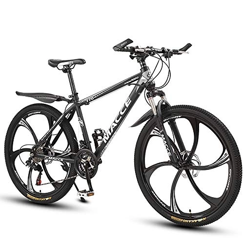 Bicicletas de montaña : FCHJJ 26" Bicicleta De Montaña 6 Cuchillos Horquilla De Suspensión Bloqueable Cuadro De Acero con Alto Contenido De Carbono Capacidad De Carga De 150 Kg Apto para Adultos