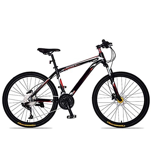 Bicicletas de montaña : FMOGE Bicicleta para Adultos Todoterreno De 27 Velocidades, Aleación De Aluminio Bicicleta De Montaña De 26 Pulgadas Roja