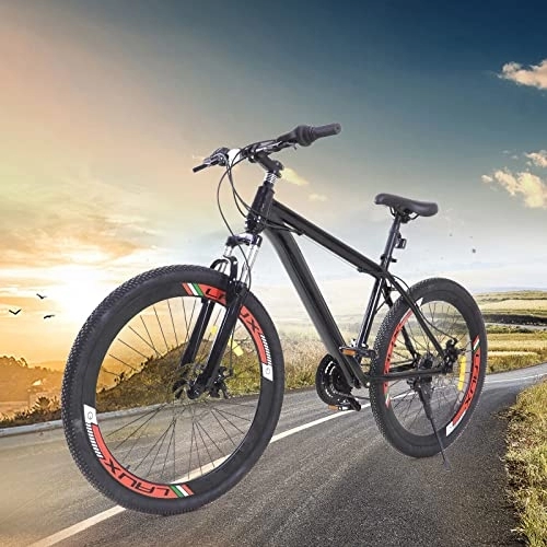 Bicicletas de montaña : Futchoy Bicicleta de montaña de 26 pulgadas de 21 velocidades, Bicicleta de montaña de acero al carbono, Bicicletas, Bicicleta de ciudad, Altura ajustable, para adolescentes y adultos