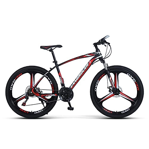 Bicicletas de montaña : GGXX Bicicleta de montaña 24 / 26 pulgadas deportes al aire libre acero al carbono MTB Bicicletas 27 / 30 velocidad equipado con doble choque freno de disco