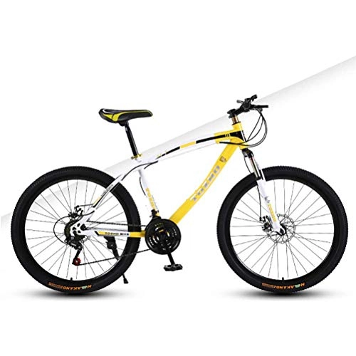 Bicicletas de montaña : GOLDGOD 21 Velocidades 24 Pulgadas Bicicletas De Montaña, Velocidad Variable MTB Bicicleta con Freno De Disco Doble Y Absorción De Impactos Mountain Bike Acero De Alto Carbono Cuadro