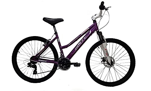 Bicicletas de montaña : GOTTY Bicicleta de montaña MTB Mujer CRS, Aluminio 26", con suspensión Zoom Gama Alta, Cambio Shimano de 18 velocidades y Freno de Disco. (Violeta)
