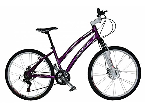 Bicicletas de montaña : Gotty Bicicleta de montaña MTB Mujer CRS, Aluminio 26", con suspensión Zoom Gama Alta, Cambio Shimano de 21 velocidades y Frenos de Disco. (Violeta)