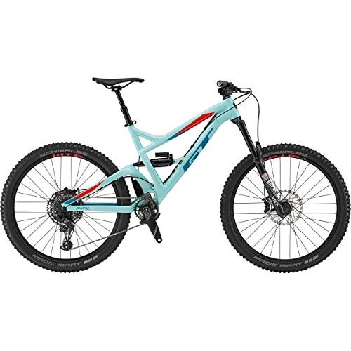 Bicicletas de montaña : GT 27, 5" M Sanction Expert 2019 - Bicicleta de montaña, color turquesa, color turquesa, tamaño medium