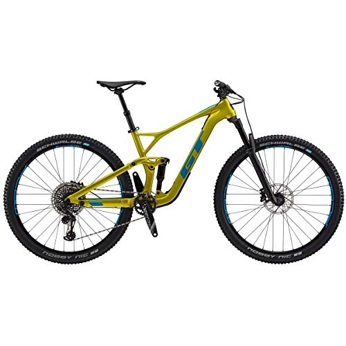 Bicicletas de montaña : GT 29" M Sensor Crb Pro 2019 - Bicicleta de montaña completa, color dorado, color Lime Gold, tamaño large