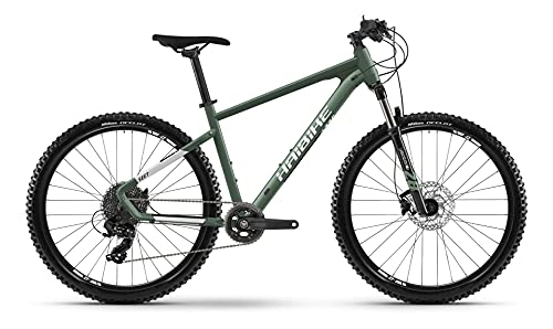 Bicicletas de montaña : Haibike SEET 6 27.5R Mountain Bike 2021 - Bicicleta de montaña (XS / 36 cm), color verde bambú y gris