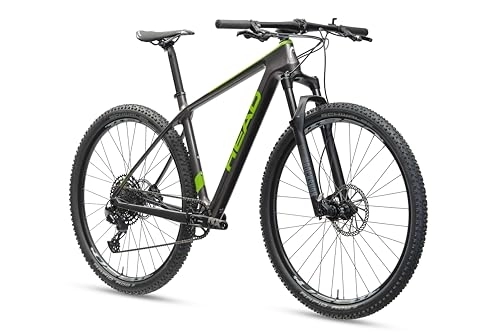 Bicicletas de montaña : HEAD Trenton 1.0 Bicicleta de montaña, Adultos Unisex, Gris Metalizado / Verde, 53