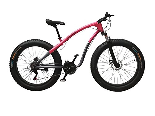 Bicicletas de montaña : Helliot Bikes Arizona Fat Bike Bicicleta de Montaña, Adultos Unisex, Rojo / Blanco, M-L