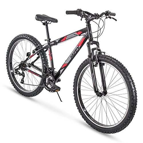 Bicicletas de montaña : Huffy 76928w Hardtail Bicicleta de montaña para Hombre, Tekton 24-26-27.5 Pulgadas, 21 velocidades, Ligera, Matte Black, 27.5