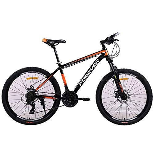 Bicicletas de montaña : JLASD Bicicleta de montaña Mountainbike 26" 24 plazos de envío Montura MTB Ligero de aleación de Aluminio Suspensión Delantera de Doble Disco de Freno (Color : Orange)
