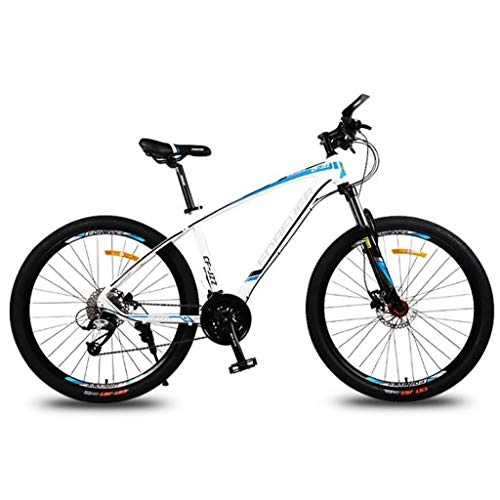 Bicicletas de montaña : JLASD Bicicleta de montaña Mountainbike 26" 30 Plazos De Envío Montura De La Bici De Peso Ligero De Aleación De Aluminio Suspensión Delantera De Doble Disco De Freno (Color : Blue)