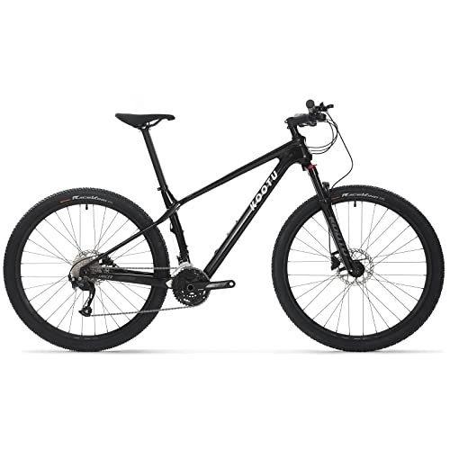 Bicicletas de montaña : KOOTU Bicicleta de Montaña de Carbono, Joven / Adulto 3 * 9 Velocidades Bicicleta Completa MTB Hard Tail con Kits Shimano M2000