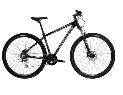 Bicicletas de montaña : Kross Hexagon 6.0 Bicicleta de montaña L 21 pulgadas 53 cm marco 29 pulgadas ruedas freno de disco, Shimano 24 velocidades Hardtail Bicicleta Negro Gris Grafito