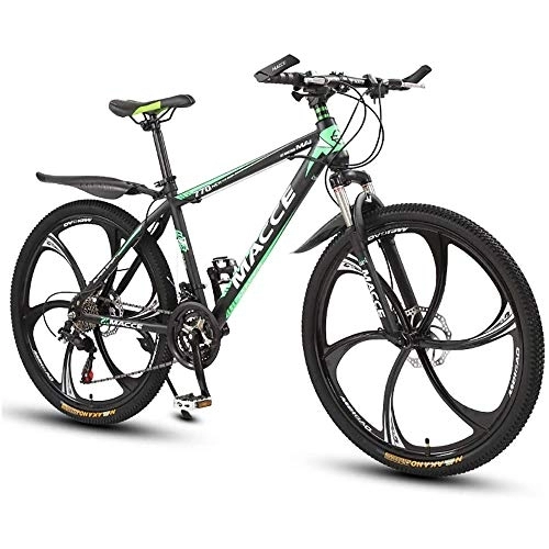 Bicicletas de montaña : L&WB Bicicleta De Montaña De 26 Pulgadas, Adecuada Desde 165 Cm, Freno De Disco, Circuito De 27 Velocidades, Suspensión Completa, Bicicleta De Niño Y Bicicleta para Hombres, Verde