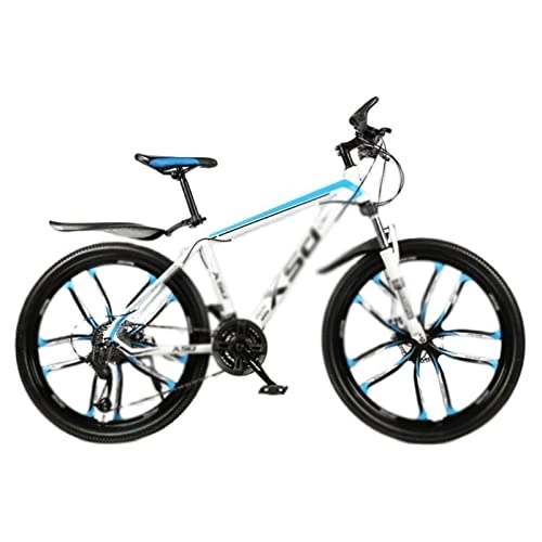 Bicicletas de montaña : LANAZU Bicicleta Bicicleta de montaña Rueda de Diez Cuchillos de 26 Pulgadas para Mujer y Hombre Adulto Bicicleta Deportiva de 21 / 24 / 27 / 30 velocidades