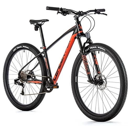 Bicicletas de montaña : Leader Fox Sonora - Frenos de disco para bicicleta de montaña (29", aluminio, 8 marchas, altura de 46 cm), color negro y naranja