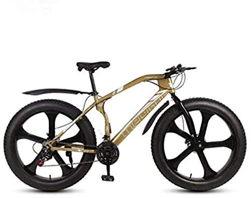Bicicletas de montaña : LFSTY Bicicleta de Bicicleta de montaña, Bicicletas Ruedas rígidas MTB de 26"con Ruedas de Grasa, Cuadro de Acero con Alto Contenido de Carbono, Freno de Doble Disco, D, 27 Speed