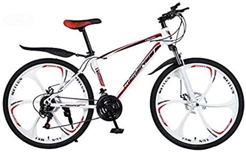 Bicicletas de montaña : LFSTY Bicicleta de montaña, Cuadro de aleación de Aluminio y Acero con Alto Contenido de Carbono, Freno de Doble Disco, Pedales de PVC y Todo Aluminio, Ruedas de 26 Pulgadas, B, 24 Speed