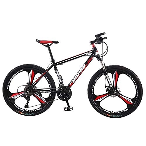 Bicicletas de montaña : LNX 24 / 26 Pulgadas Velocidad Variable Bicicleta de montaña - Cuadro de Acero de Alto Carbono - Asiento Regulable Frenos de Disco - 21 / 24 / 27 / 30 Velocidades - para Adulto Niños Adolescentes