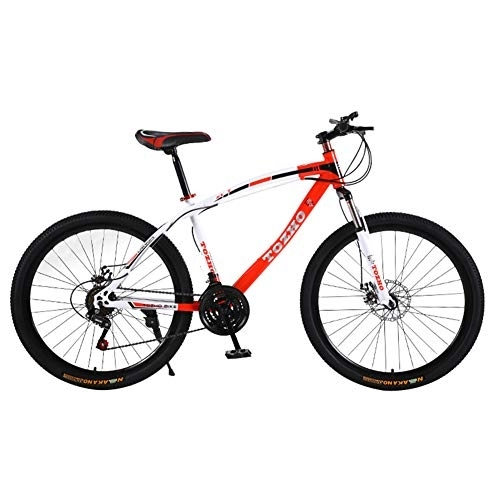 Bicicletas de montaña : LNX Bicicleta de montaña - 24 / 26 Pulgadas - Unisex - Bicicleta de Velocidad Variable para niños, Estudiantes y Adolescentes - Freno de Disco Doble de Acero con Alto Contenido de Carbono