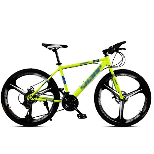 Bicicletas de montaña : LWZ Bicicleta de montaña de Carbono Bicicleta de montaña para jóvenes y Adultos 24 velocidades 26 Pulgadas MTB Freno de Disco Doble Bicicleta de Ciudad de Acero al Carbono