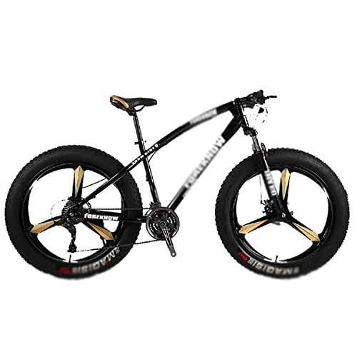 Bicicletas de montaña : LZZB Bicicleta de montaña de 26 Pulgadas para Adultos 21 / 24 / 27 velocidades Bicicletas para Hombre y Mujer Cuadro de Acero al Carbono con Freno de Disco Doble (tamaño: 24 velocidades, Color: Negro