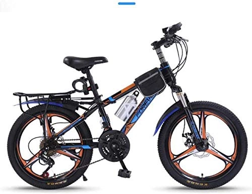 Bicicletas de montaña : MJY Bicicleta de montaña de velocidad variable de 20 pulgadas: sillín cómodo de 21 velocidades, pedal antideslizante, horquilla de suspensión, freno seguro y sensible, bicicleta para niños 6-11, si