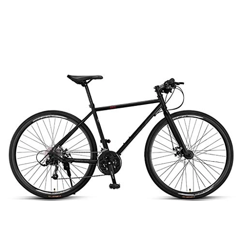 Bicicletas de montaña : MLX Bicicleta de carretera de 27 velocidades, ultra ligera de velocidad variable, negro / plata, 700 C x 28 C bicicleta de montaña LQSDDC (color: negro1)
