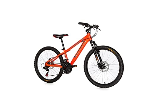 Bicicletas de montaña : Moma Bikes Bicicleta Infantil, Montaña GTT24", Alu, SHIMANO 21V. Doble Freno Disco, Susp. Delant., Color Naranja