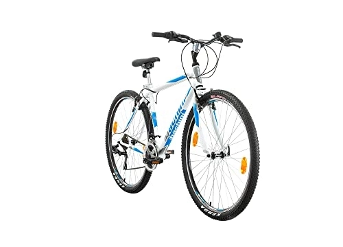 Bicicletas de montaña : Multibrand, PROBIKE PRO 29, 29 pulgadas, 483 mm, Mountain bike, Unisex, 21 velocidades Shimano (blanco azul mate)