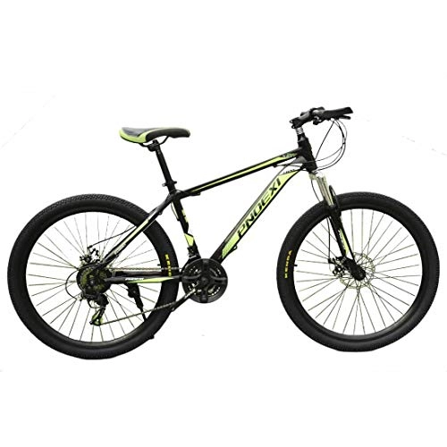 Bicicletas de montaña : MUYU Bicicleta de 21 velocidades de 20 Pulgadas (24 Pulgadas, 26 Pulgadas) para Hombre MTB Frenos de Disco Bicicleta de montaña, Color Verde, tamao 51 cm
