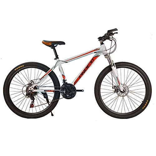 Bicicletas de montaña : MUYU Bicicleta de montaña 21 velocidades 20 Pulgadas (24 Pulgadas, 26 Pulgadas) para Hombre MTB Frenos de Disco, Color Rojo, tamaño 61 cm