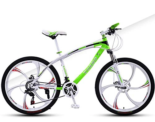 Bicicletas de montaña : N / AO Bicicleta De Carretera 21 Bicicleta De Montaña De Velocidad 26 Pulgadas Bicicleta De Ruta Marco De Alto Carbono Rueda De Seis Cuchillas-Verde