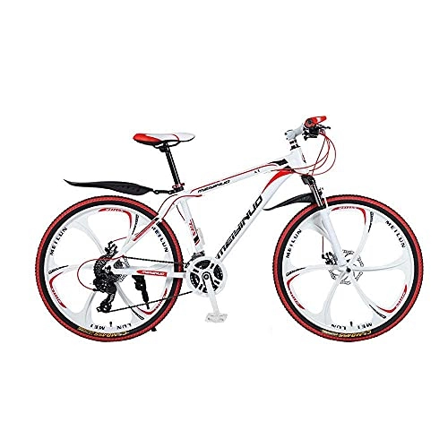 Bicicletas de montaña : N&I Bicicleta de montaña de aluminio de 26 pulgadas, suspensión suave, marco de 21 / 24 / 27 velocidades, para uso al aire libre