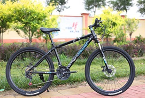 Bicicletas de montaña : Pakopjxnx - Freno de Disco Doble para Bicicleta de montaña de 26 Pulgadas, aleación de Aluminio Ultraligero, Negro, 26 * 17 (165-175 cm)