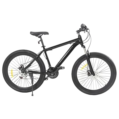 Bicicletas de montaña : QRANSEUYXY Bicicleta de montaña para adultos de 26 pulgadas, 21 velocidades, con frenos de disco, marco amortiguador, para hombre y mujer