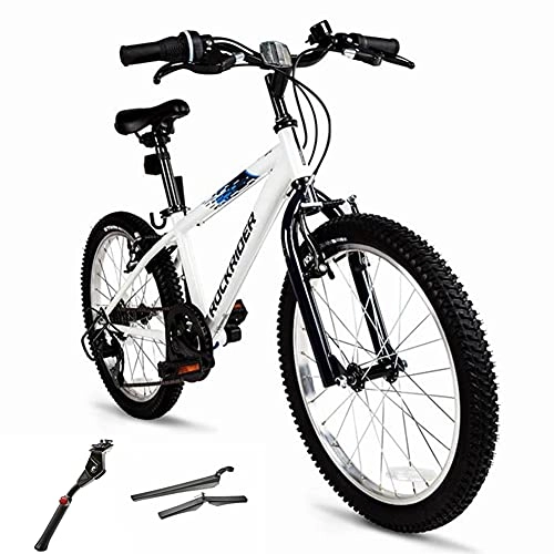 Bicicletas de montaña : SHANJ Bicicleta de Montaña para Niños de 20 Pulgadas, Bicicletas de Carretera de 6 Velocidades, Bicicletas Cruiser para Niños y Niñas de 130-150 cm de Altura, Blanco